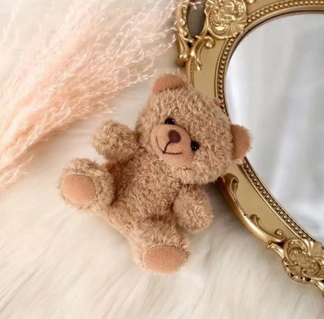 Soft Teddy Bear Plush Keychain