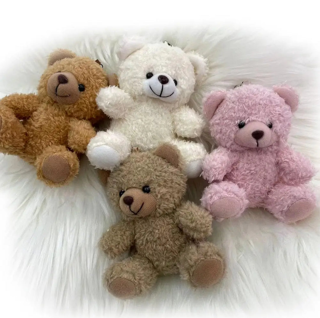 Soft Teddy Bear Plush Keychain